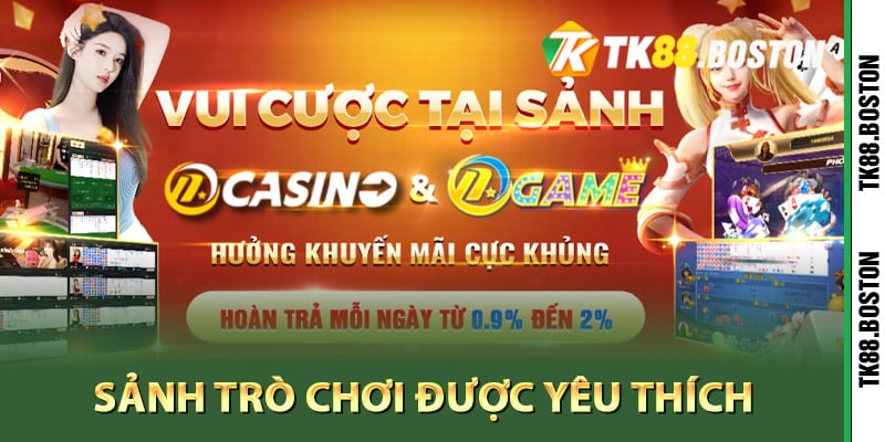 Sảnh trò chơi được yêu thích tại Sodo66